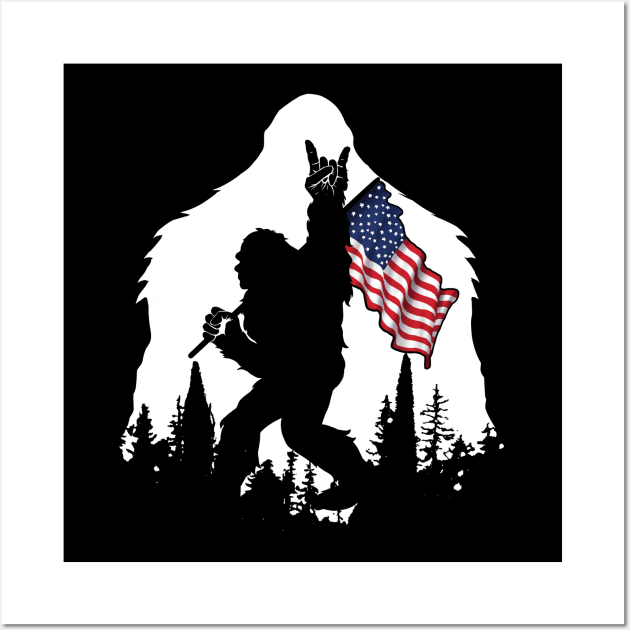 Big Foot - American Proud Wall Art by Mystik Media LLC